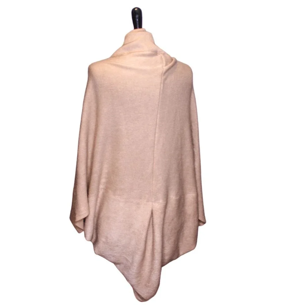 Marvelush For Layers By Lizden Cocoon Sweater Cardigan Tan Beige M/L